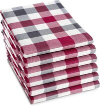 DDDDD Theedoeken Carre - 6 stuks - Antraciet - 60x65cm - Katoen