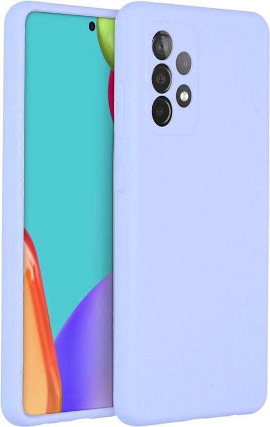 Accezz Liquid Silicone Backcover voor de Samsung Galaxy A52(s) (5G/4G) - Paars