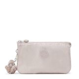 Kipling CREATIVITY L Grote portemonnee, zakjes, hoesjes, Metallic Glow (Zilver)