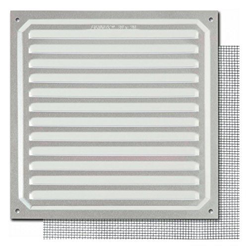 Brinox B73040 Ventilatierooster met vliegengaas - 20 x 20 cm - aluminium