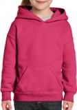 Gildan Kinder Hoodie Roze 140/152