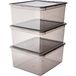 keeeper opbergdozen met Air Control System, 3-delige set, 3 x 18 l, Bea, transparant
