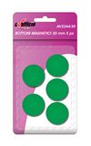 Blister 5 magneten Ø30mm groen