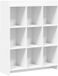 vidaXL Boekenkast Wit 87,5 x 30 x 111 cm Bewerkt hout