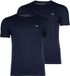 Armani T-shirts met ronde hals 2-pack blauw
