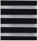 vidaXL Zebra rolgordijn 120,9 x 230 cm stofbreedte 116,7 cm zwart