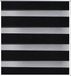 vidaXL Zebra rolgordijn 120,9 x 230 cm stofbreedte 116,7 cm zwart