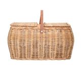 Bloomingville Picknickmand met deksel, rotan, bruin