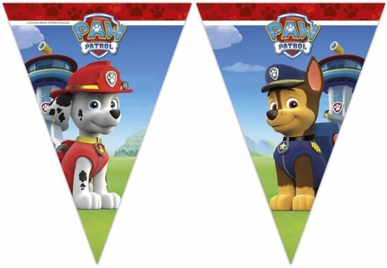 Partywinkel Paw Patrol vlaggenlijn Let's Roll 2,3 mtr.