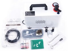 Fengda Airbrush Set AS-18BK met compressor AS-18B, Airbrush BD-130 en accessoires Airbrush starter beginners set AS-18BK met compressor AS-18B, Airbrush BD-130 en accessoires. Compleet met slang, airbrushhouder, tattooverf, tattoosjablonen en 2 setjes met reinig