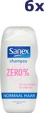 Sanex Zero% Shampoo Normaal Haar 6 x 250 ml Voordeelverpakking