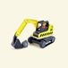 Hape Graafmachine Dig'N Dump - Speelgoed Bouwvoertuig met Draaibare Cabine en Beweegbare Schep, 24M+