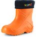 Ladeheid Bottes de pluie pour enfant - Doublé et imperméable Ultraléger - EVA - LA-LMG-763-Scandi - Orange151c/Bleu marine - 28