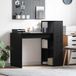 Maison Exclusive - Bureau, noir, aspect chêne, fibre de bois