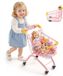VEVOR Kinderwinkelwagen, speelgoedsupermarkt met stalen frame, 4 wielen en mand van dicht gaas, opvouwbaar accessoire voor de speelwinkel met een draagvermogen van 30 kg, speelwinkelspelletjes voor kinderen vanaf 3 jaar