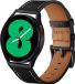 By Qubix Qubix - Leren Smartwatch Bandje - Zwart - 22mm - Geschikt voor Garmin Venu 2 & 3