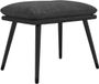 vidaXL Pouf 45x29,5x35 cm tissu et similicuir gris foncé