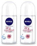 Nivea 2 x Dry Comfort Deodorant Roller - 48 Uur Lang Werkend - 50 ml - Voordeelverpakking
