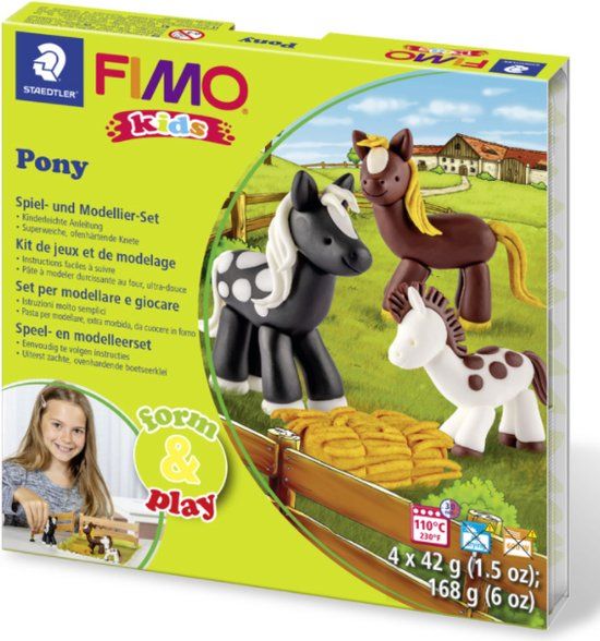 FIMO kids 8034 Form&Play Set "Pony" - Oven-bake Modelling Clay - 8+ Years