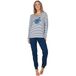 Pastunette Nordic Bloom Pyjama Bio-Katoen Blauw/Wit Gestreept Maat 48