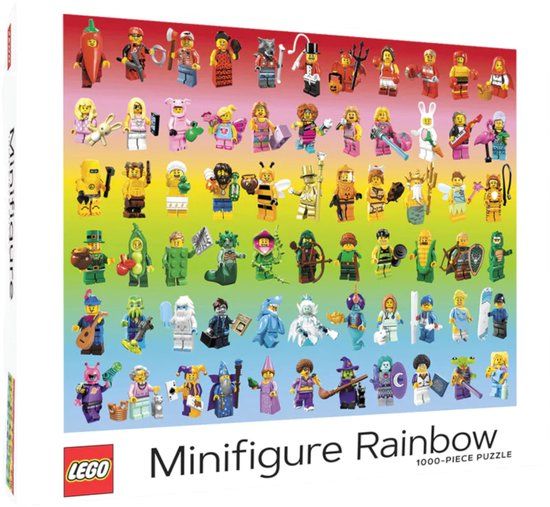 LEGO Minifigure Rainbow 1000-piece Puzzle
