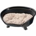 Ferplast Hondenbed Zwart Kunststof/Polyester Ovaal 47.5x48.82x13.5cm