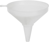 Trechter met filter, Ø200x200 mm, wit, VB 045402