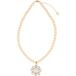 OTAZU Collier Anémone Crème, Cristal