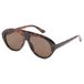 Lunettes de soleil imprimé écaille de tortue Mango marron