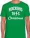 Bellatio Decorations Shoppartners Bv Rocking this Christmas foute kersttrui t-shirt - groen - heren - L