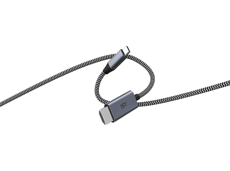 ISY USB-C naar HDMI Kabel 2m Grijs (IHD-9000-1)