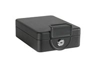 ARREGUI Private C9327 Vastschroefbare Geldkist met Inschuifframe voor Bevestiging onder de Tafel of Plank | Geldkistje met Sleutel | Geldkluisje | Afsluitbaar Kassa | 16 cm Breed | Zwart