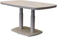 AVH-Collectie Monza lounge-dining tafel 135x85xH51-72 cm in hoogte verstelbaar aluminium latte