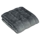 Riva Paoletti Keizerin Gooi - Houtskoolgrijs - Super zacht imitatiebont - zwaargewicht - antislip voering - Machine wasbaar - 100% polyester - 140 x 200 cm