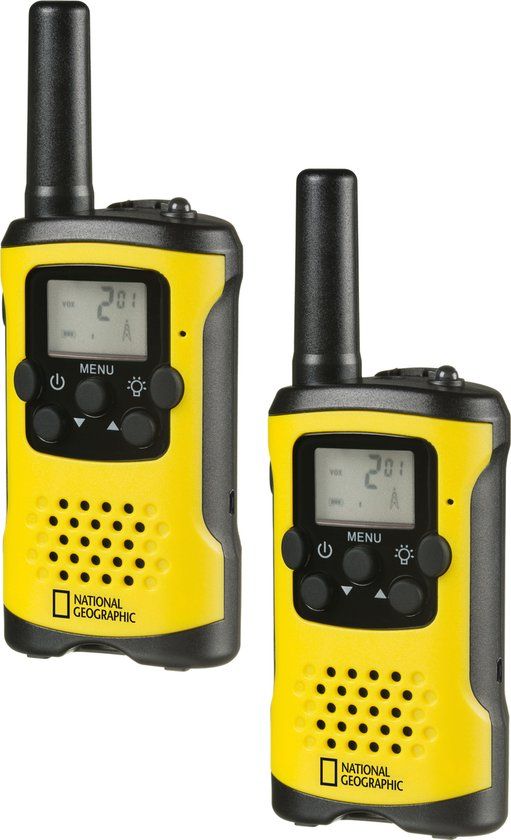 National Geographic Walkie Talkies - 6km Range - Yellow