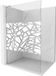 Mexen Kioto L paroi de douche Walk-in 80 x 200 cm, motif blanc, chrome
