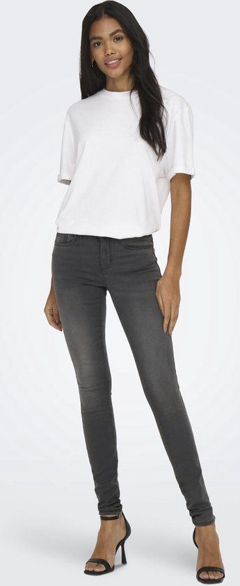 ONLY ONLROYAL LIFE REG SK DNM BJ312 NOOS Dames Jeans - Dark Grey Denim - Maat M/32