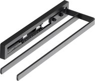 SOTECH handdoekrek STYLE 2-armig zwart 325 mm verlengstuk 145 mm