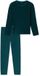 SCHIESSER - Pyjama lang - Heren - Petrol - Gestreept - Lange mouw - 55% Modal, 35% Polyester, 10% Elastaan - Maat 52