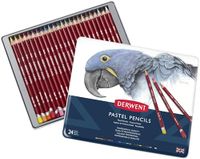 Derwent Pastelpotloden, Tekenen en Kleuren, Set van 24, Ideaal voor Mengen en Kleuren, Professionele Kwaliteit, 32992