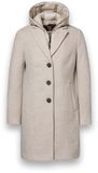 District winterjas met capuchon - beige - Maat M (38)
