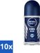 Nivea Men Cool Kick Déodorant Roll-On Anti-Transpirant 50 ml - Lot économique - 10 pièces