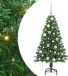 vidaXL Kunstkerstboom Groen 120 cm PVC en Staal en Kunststof