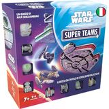 Asmodee Star Wars Super Teams Space Race Jeu de société pour 2-4 joueurs à partir de 7 ans, Jeu de cartes avec figurines 30 minutes, version italienne
