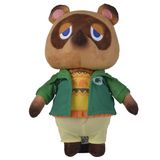 Simba Animal Crossing Tom Nook Winter Pluche figuur, zacht, 25 cm