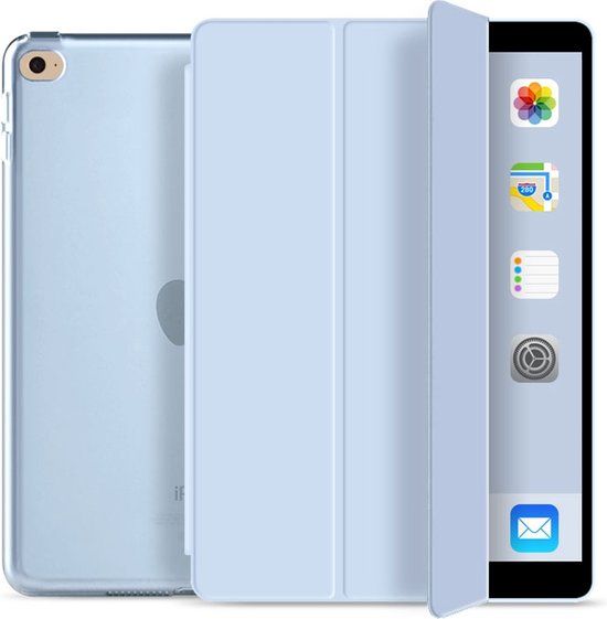 Mobiq Hard Case Tri-Folio Cover for iPad 10.2 inch (2021/2020/2019) - Light Blue