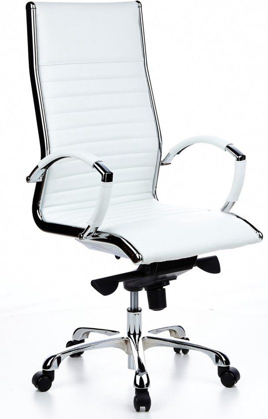 HJH OFFICE Parma 20 - Bureaustoel - Leder - Wit