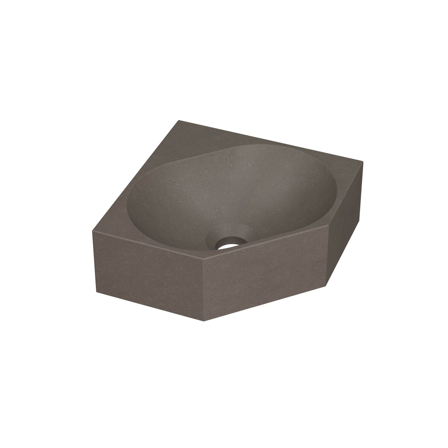 Ink Hoekfontein ink matrix quartz zonder kraangat 27x27x10 cm beton 3404334