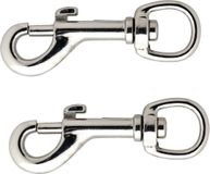 Merkloos / Sans marque Fako Bijoux BV 10x stuks musketonhaak / musketonhaken vernikkeld 8,2 x 2 cm - hondenlijn haak / dierenriem haak - musketon / musketons