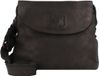 HAROLD'S Leren Schoudertas Gordeltas Submarine Shoulder- / Beltbag Black Zwart
